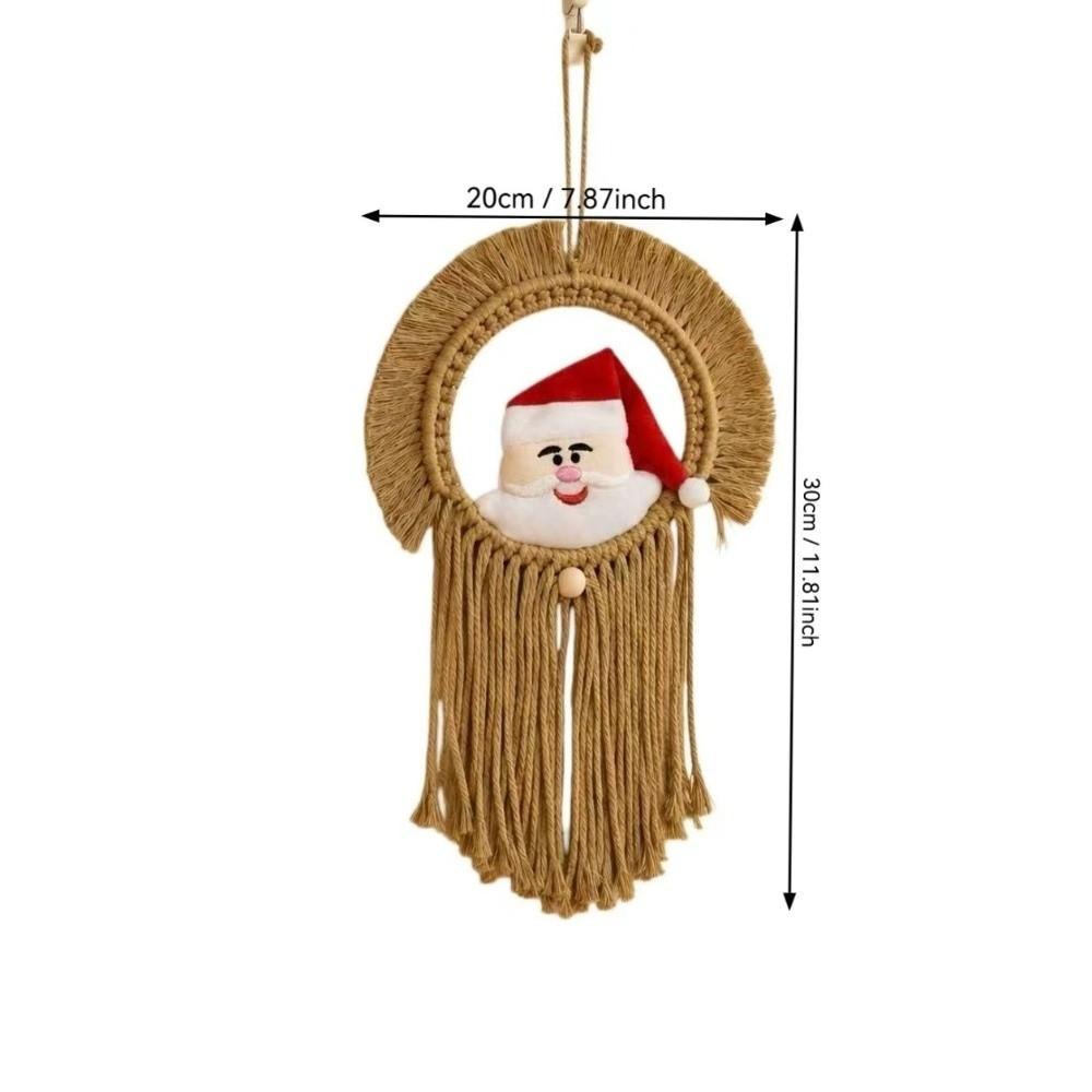 Round Shape Santa Claus Wall Hanging 20x30cm Santa Christmas Decoration Kids Room Decoration