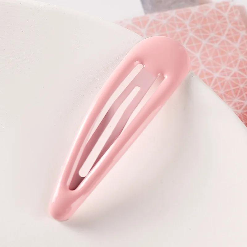 10PCS 5cm Women Girls Cute Colorful Waterdrop Shape Hairpins Sweet Hair Clips Barrettes Slid Clip Fashion Hair Accessories