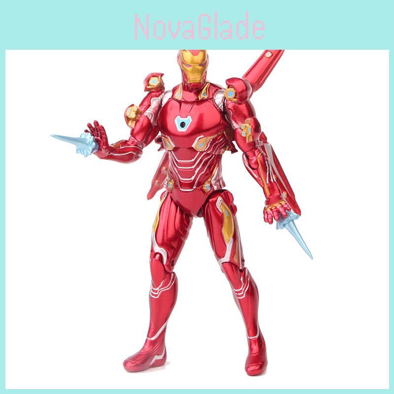 Stunning Pvc Iron Man Mark 50 Action Figure With Movable Joints Perfect Cake Topper Gift