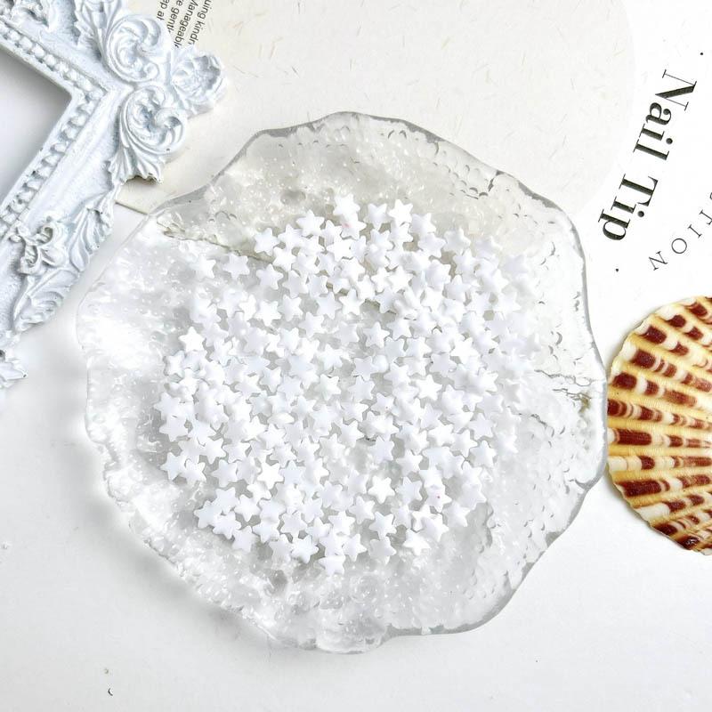 New Nail Art Resin Star Moon Ornaments Mini Small Macaron Nails DIY Phone Case Decoration