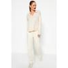 Navy Blue Striped Knitwear Sweater Twoaw22kz0735
