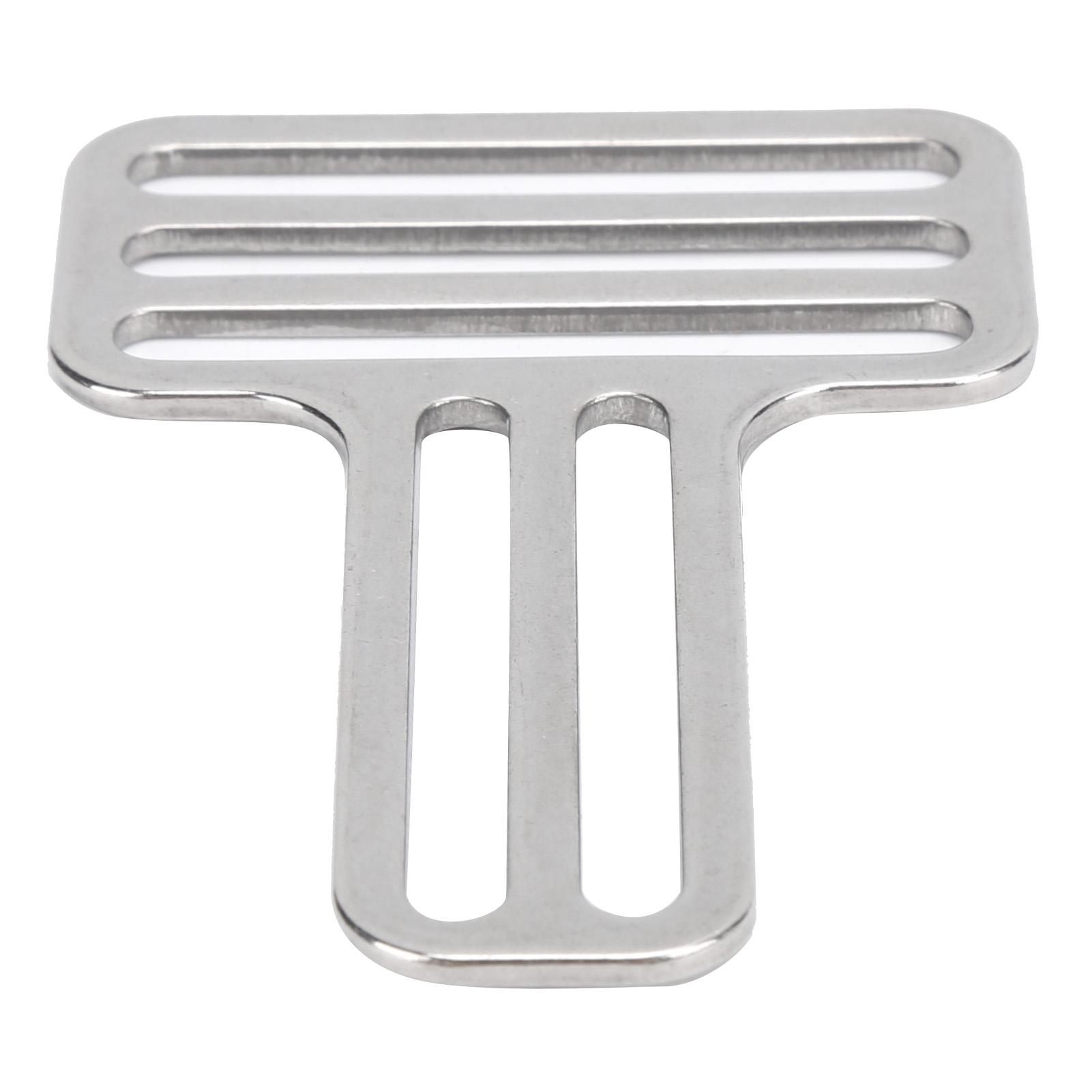 

Stainless Steel Diving Weight Belt Keeper T Buckle Adjustable Weight Webbing Stopper Slider