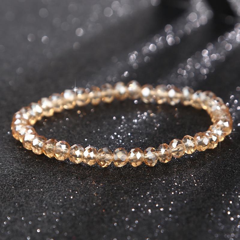 Women's Beaded Simple Fashion Crystal Bracelet, Female Sweet Temperament Korea