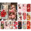 Phone Case For Samsung A17 A55 A16 A56 A35 A15 A53 A54 A33 A34 A25 A05S A52 A52S A07 A26 A06 Strawberry Fruit Cat
