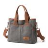 Korean Minimalist  Large Canvas Women Crossbody Bag, Durable Washable Versatile Handbag For Office Commute School Life And Weekend Shopping Activities