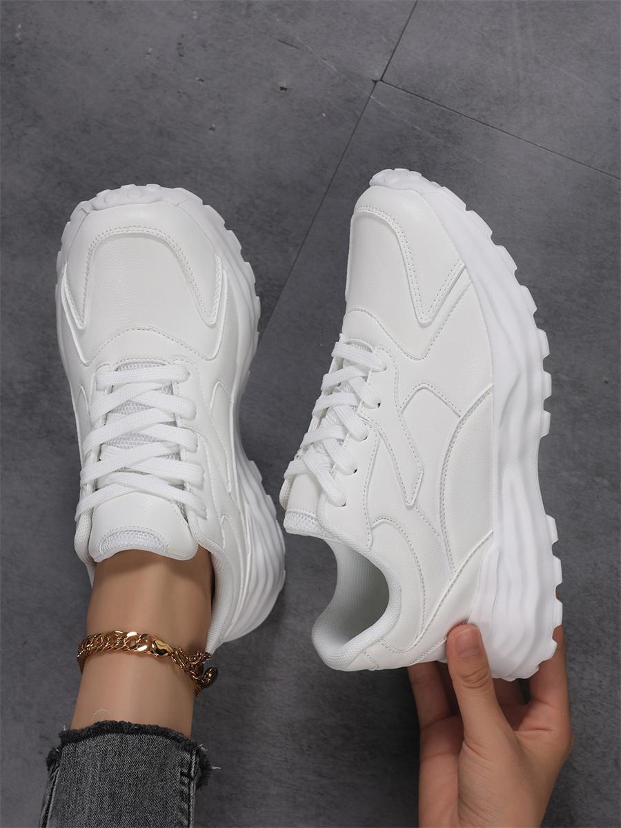 

Кроссовки TUINANLE женские дышащие модные кроссовки для бега удобная повседневная обувь унисекс мужские теннисные легкие спортивные кроссовки 38 белый