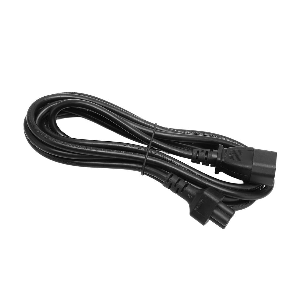 IEC320 C14 Male to C5 Female Power Cable Tension Resistant Waterproof PVC Shell Power Extension Cable 9.8ft