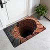 Non-slip Optical Illusion Doormat 3D Flat Bedroom Door Rug Creativity Bathroom Carpet  Home Decor