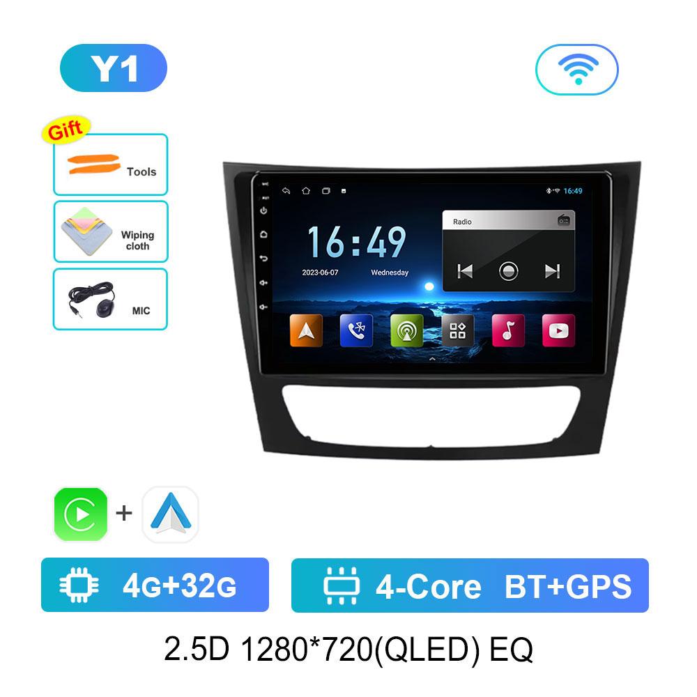 Android 14 System Car Radio Multimedia Player for Mercedes Benz E-class W211 2002 - 2008 Touch Screen 4G WiFi BT GPS Navi