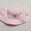 Used Disney Mickey Pink Bucket Hat Fan Cap Hat