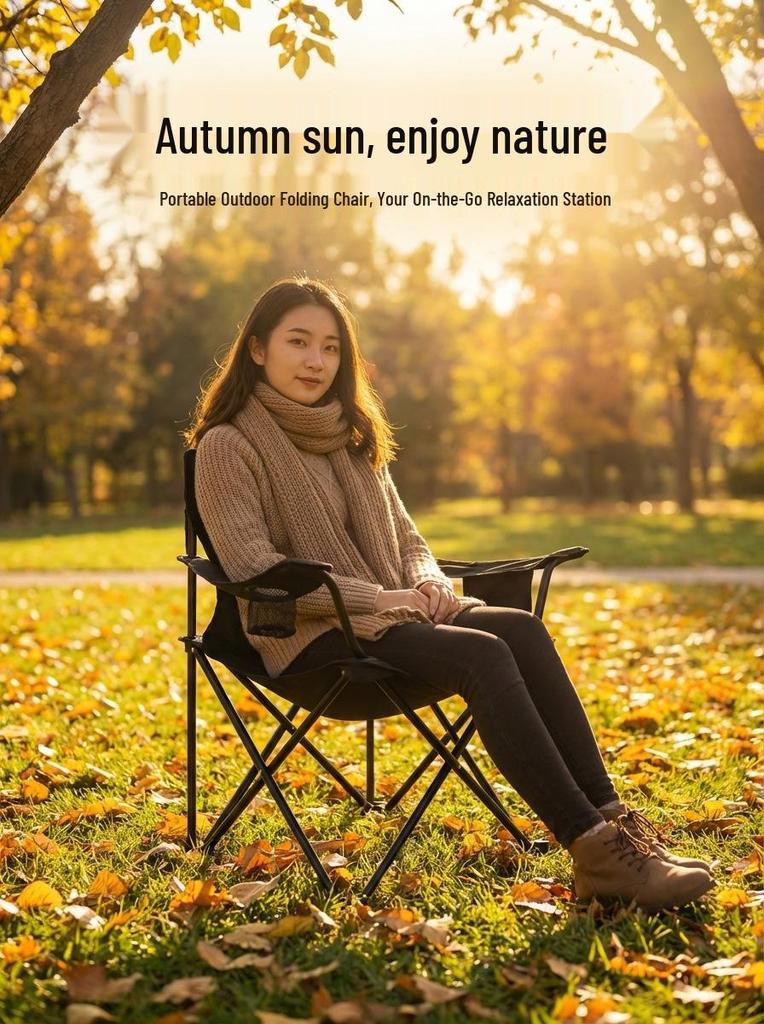 Ultra-Light Portable Folding Moon Chair for Outdoor Camping & Fishing