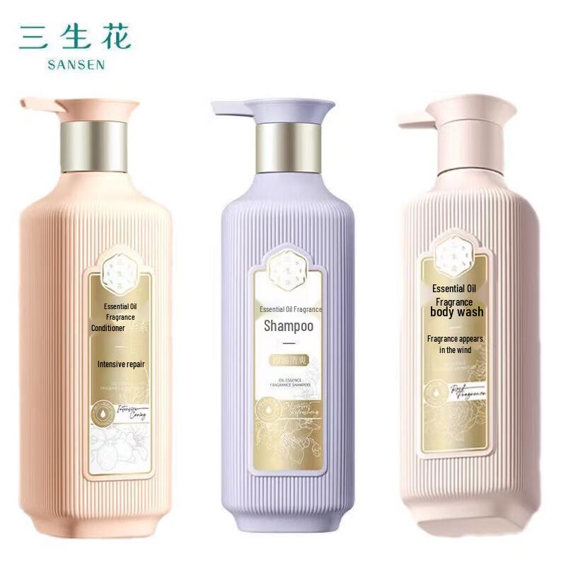 Baique Ling Sansheng Flower Oil Control Hair & Body Care Set