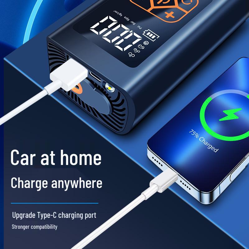 Portable Wireless Electric Tire Inflator Pump