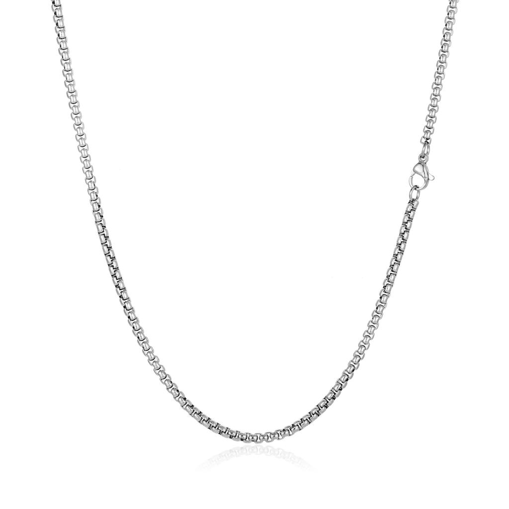 European and American Fashion Plated 18K Gold Stainless Steel Figaro Necklace Women's Trend Versatile Titanium Steel Chain Necklace
