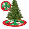Party Decor Happy New Year Christmas Tree Skirt Xmas Floor Cover Carpet Floor Mat Outdoor Blanket