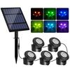 Waterproof Colorful Solar Underwater Light with Suction Cup for Ponds and Aquariums