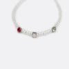 Cubic Slimline Color Bead Bracelet