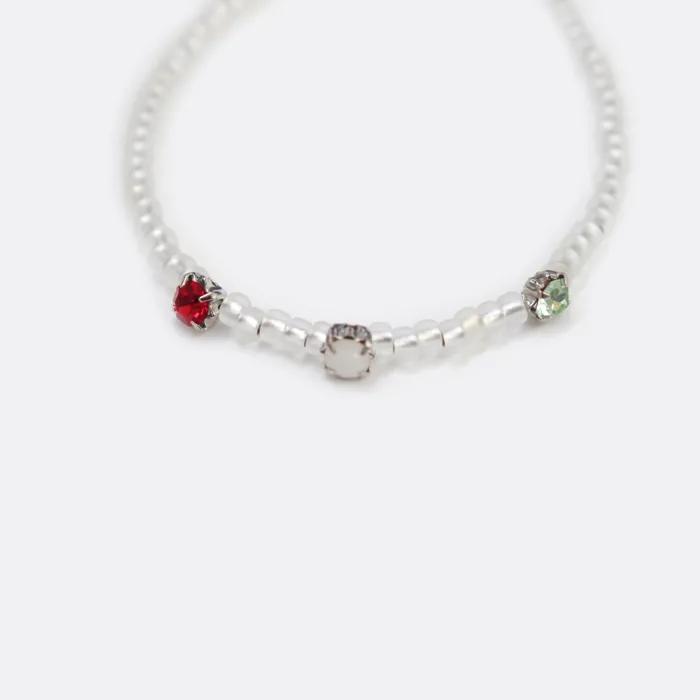 Cubic Slimline Color Bead Bracelet