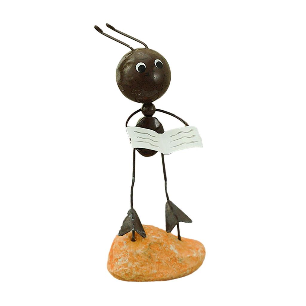 Creative Cartoon Ant Figurine Ornament Sculpture Crafts Model Home Bedroom Living Room Office Desktop Decoratio