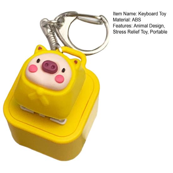 Animal Keyboard Fidget Stress Anxiety Relief Toy with Sound Lights Rechargeable Duck Frog Pig