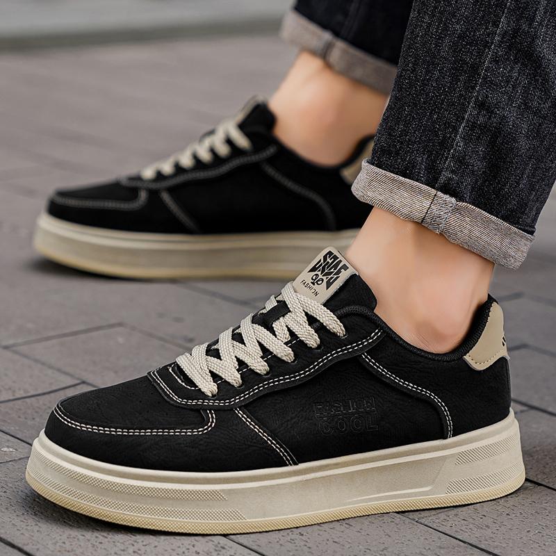 Ny Mote Høst Og Vinter Herre Lav Topp Martin Støvler Studenter Mannlige Gutter Trendende Myk Såle Arbeidssko Arbeidsvern Martin Sneakers