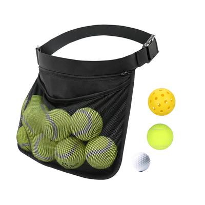 Multi Sport Ball Collector Bag Pickleball Ball Waist Pouch Ping Pong Practice Easy Pick Up Net Bag Portable Collector
