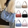 Women Gym Bag Overnight Duffle Bag with Shoe Compartment Wet Pocket Waterproof Lightweight Weekender Duffel for Travel Dance Swimming