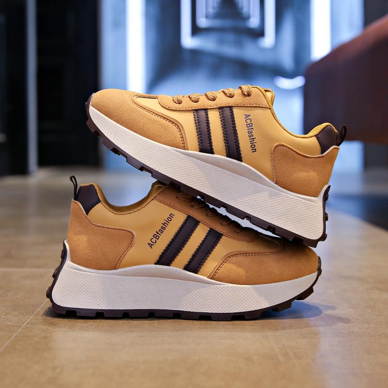 

ins Korean version of Forrest Gump shoes women s tide 2025 autumn new height increase student versatile running sports leisure dad shoes 40 жовтий