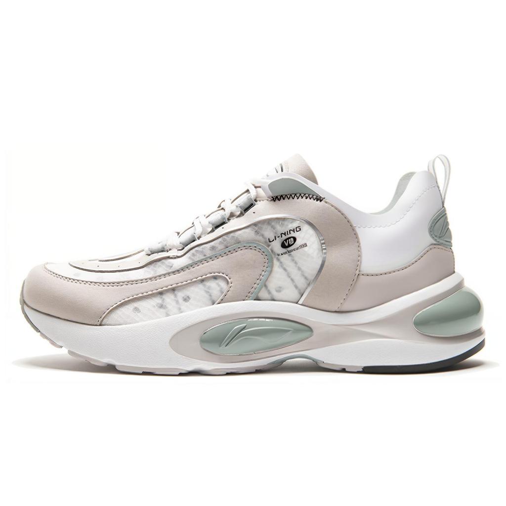 New LiNing V8 Non slip Lightweight Low Top Running Shoes Men's Bellflower Grey ARHP093-2