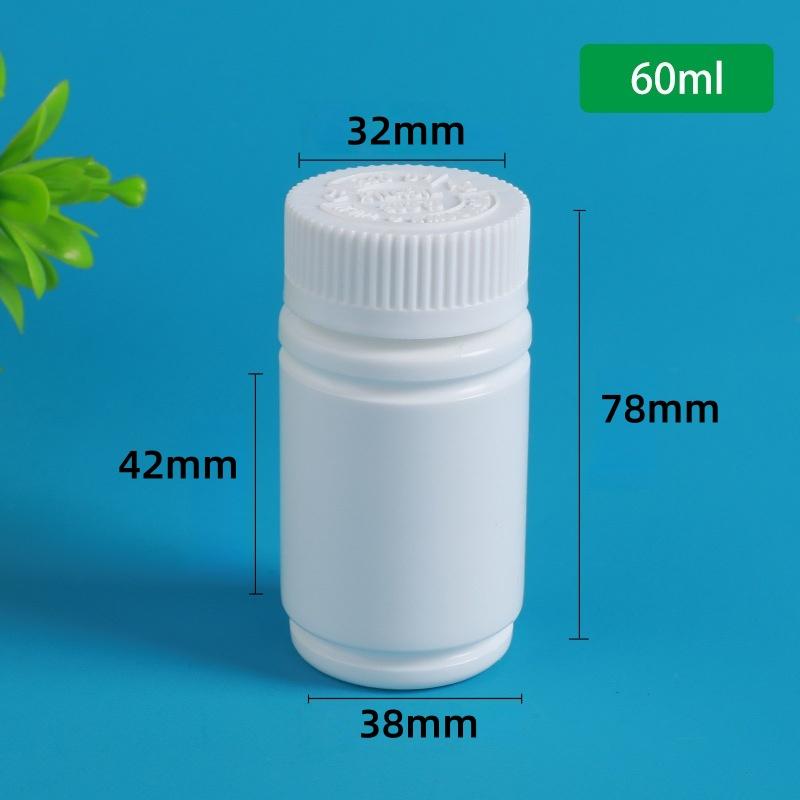 10Pcs 20-225Ml Pill Vials Tablet Capsule Solid Powder Portable Containers Plastic Hdpe White Empty Seal Bottles