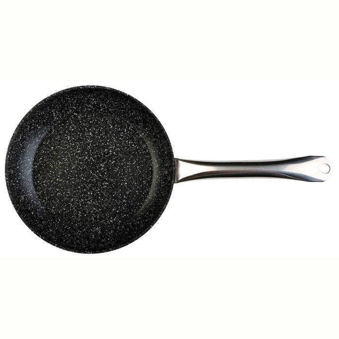 Poêle À Frire 20 Cm Induction, Antiadhésive Écologique Sans PFOA, Aluminium Wecook Granite Noir 53523