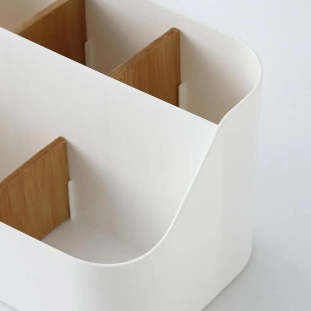 Durable 5 Grids Desktop Storage Box Divided Detachable Desktop Organizer Large Capacity Multi-function Cosmetics Storage Rack