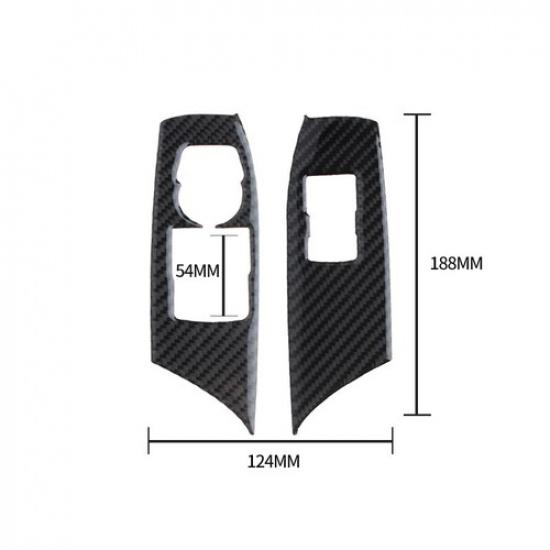 For Chevrolet Camaro 2016- Carbon Fiber Inner Window Switch Panel Cover Trim