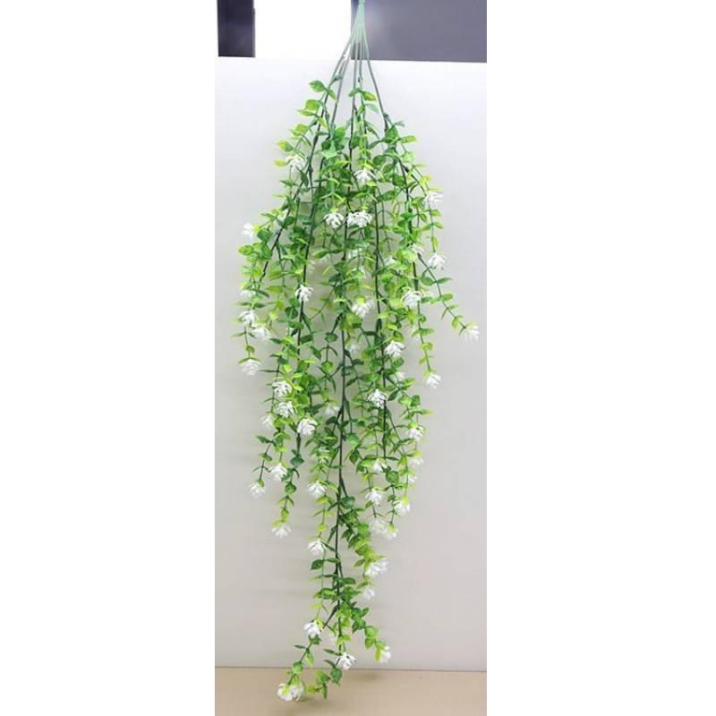 

Подвесная Стена из Растений Лиана Роза Орхидея Искусственные Цветы Пластиковое Украшение Гостиная белый
