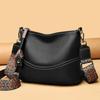 Women's Fashi Cow Leather Crossbody Bags Female Casual Commute Soft Handbags Ladies Retro Real Cowhide Shoulder Bag for Lady
