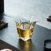 Begonia Flower Borosilicate Glass Tea Separator: Heat-Resistant Gongfu Tea Cup Set, Transparent and Anti-Scald.