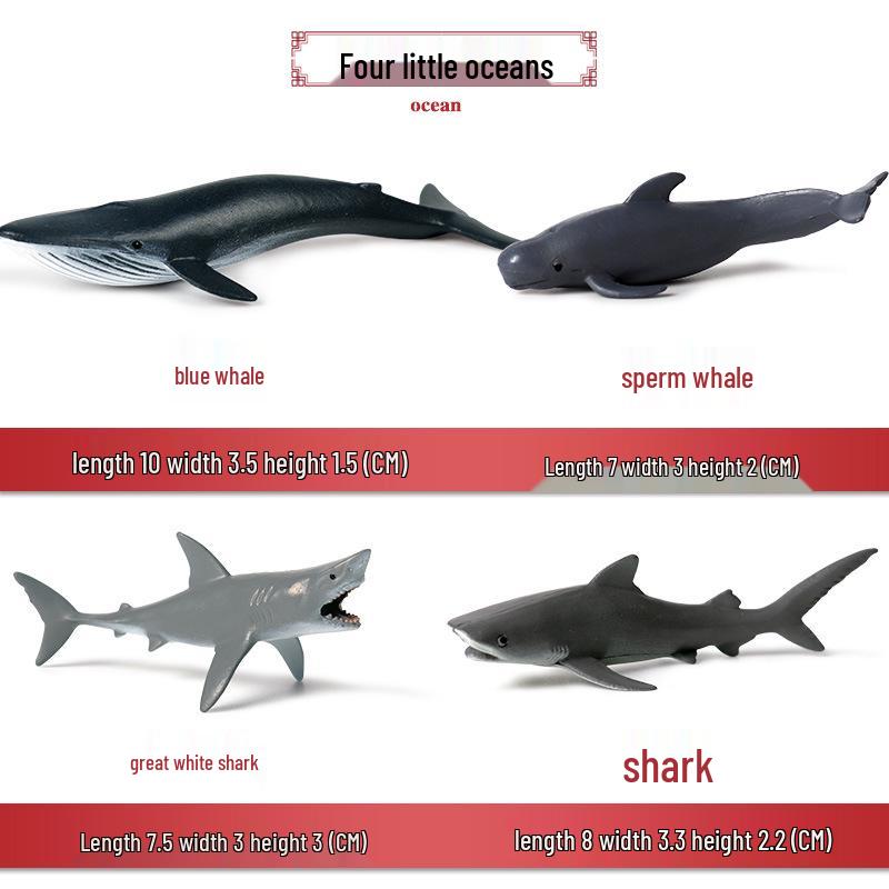 Children s Educational Marine & Farm Animal Model Toys Set