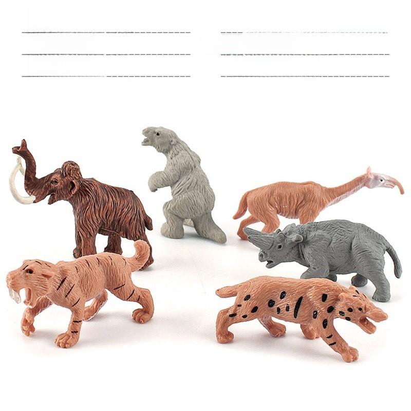 Primitive Life Tiger Elephant Models With Static Pose For Educational Use And Collectors Display
