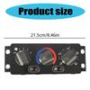Heater Climate Control Switch Unit 25110700 70826280 for CHU612 CHU613 CHU614 HVAC Temperature Control Panel