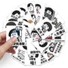 50 Mushroom Head Emoticon Pack Doodle Personality Cartoon Humor DIY Skateboard Water Cup Hand Ledger Decorative Stickers