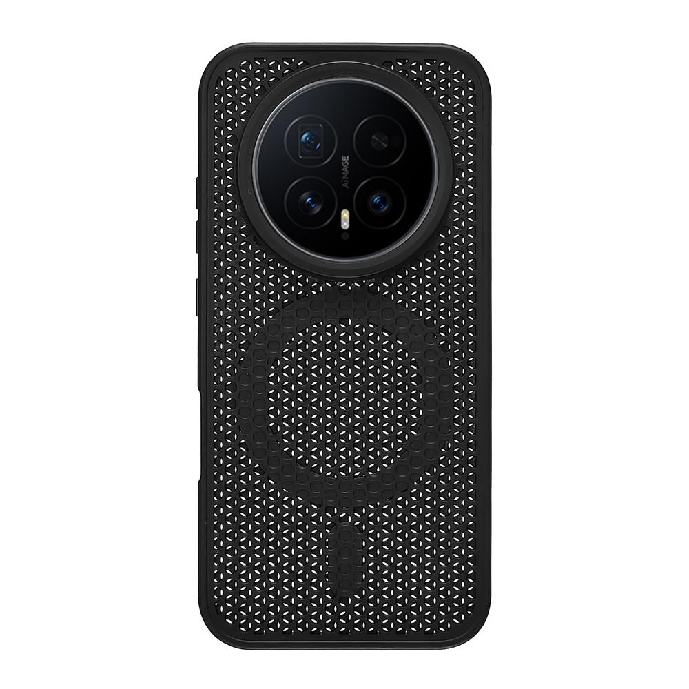 Custodia con Bumper Magnetico Forato a Rete a Nido d'Ape per Dissipazione del Calore per Huawei Honor Magic 8 7 6 Pro Cover Antiurto Ricarica Wireless