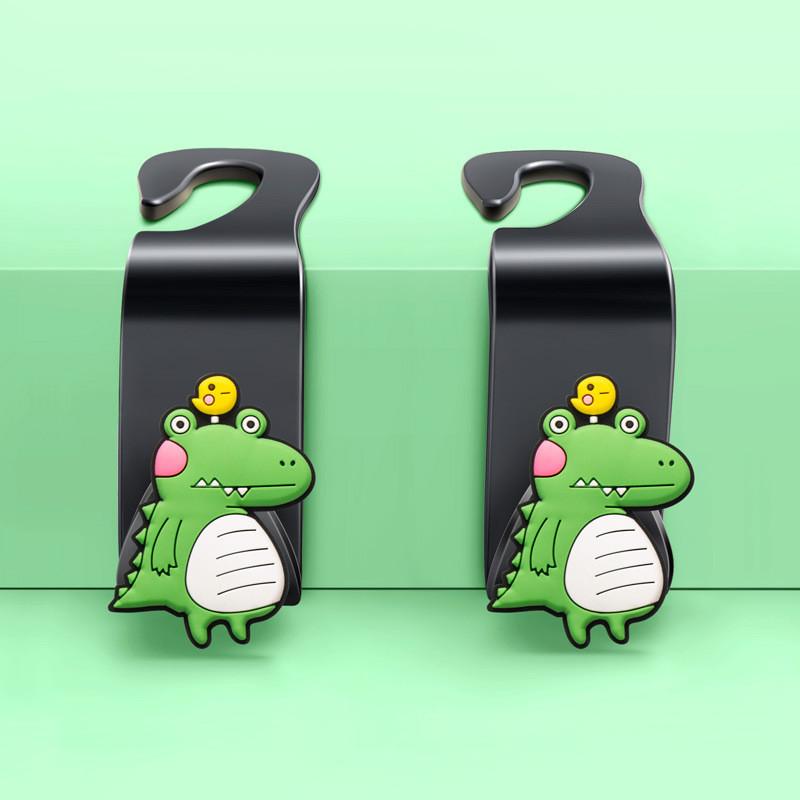 Versatile Car Seat Back Hooks Decorative Car Interior Products Plastic Material Lovely Kiss Couple 1 Pair Hooks