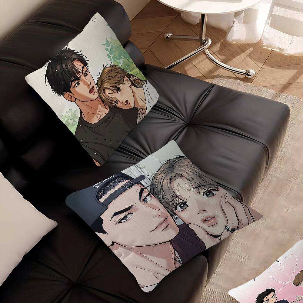 Manhwa Joo Jaekyung Kim Dan Cushion Cover Decorative Pillow Sofa Home Decor case pillow cases