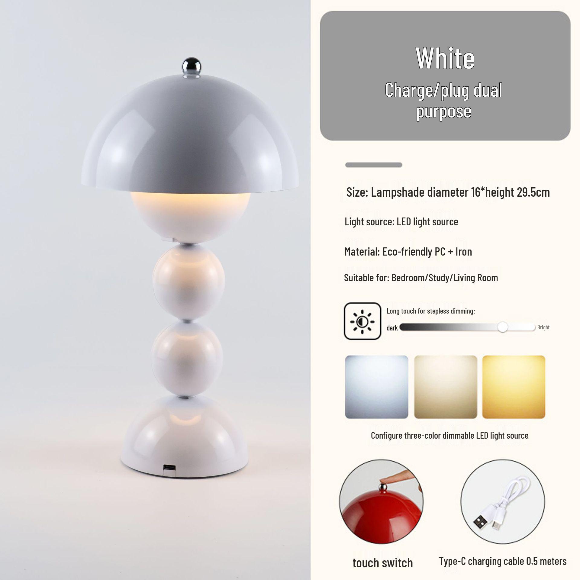 Nordic Ins Bud Desk Lamp: Bedroom Bedside/Wedding Decoration, Girl s Perpetual Atmosphere Desk Lamp.