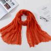 New 70*175Cm Women Muslim Crinkle Hijab for Women Soft Cotton Headscarf Islamic Head Wraps Femme Musulman Head Scarf