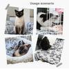 Soft Dog Blanket Washable, Cat Blanket for Indoor Cats Large Medium Small Dog Gifts Puppy Essentials (Grey) Bed Winter