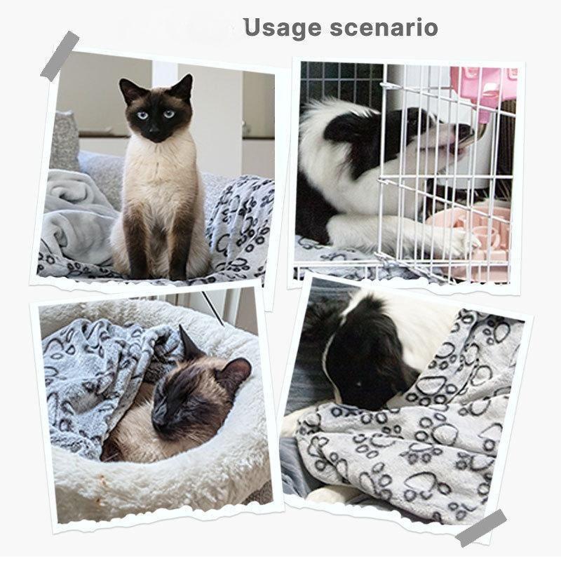 Soft Dog Blanket Washable, Cat Blanket for Indoor Cats Large Medium Small Dog Gifts Puppy Essentials (Grey) Bed Winter