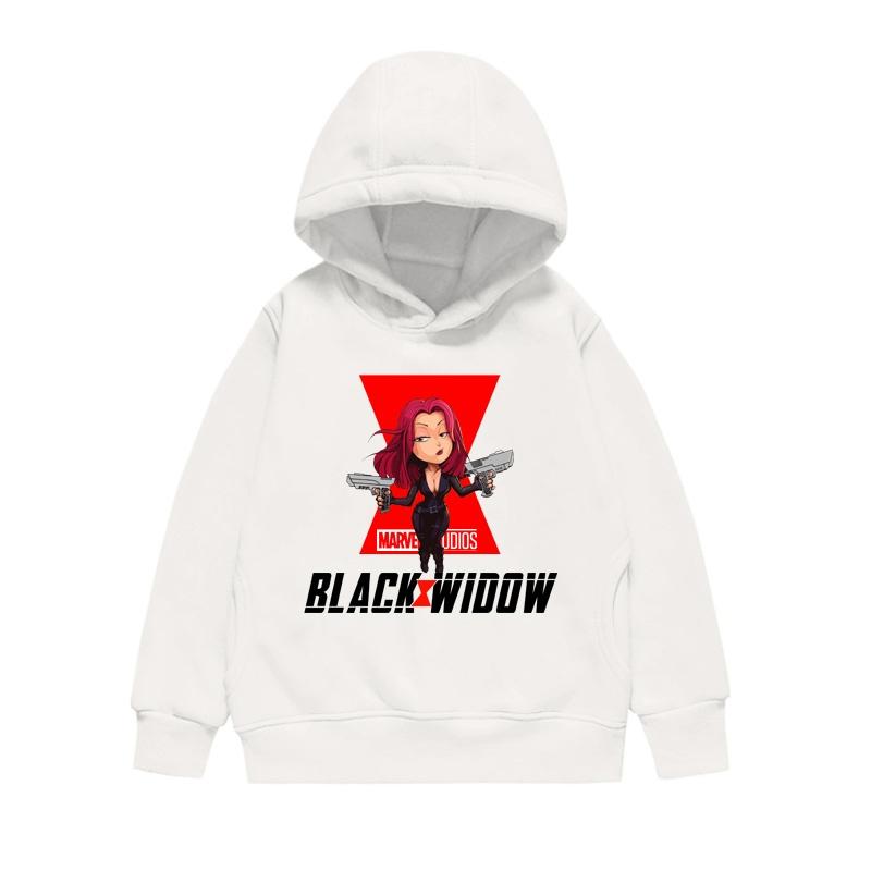 Captain America Black Widow Cartoon Anime Periphery Children's Hoodie New Style Spring and Autumn Boys and Girls Hoodies