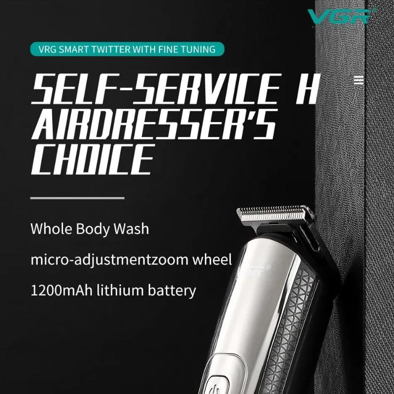Original VGR V-072 Electric Razor Full Body Wash Lightweight Hair Clipper for Men Oil Head Clipper with LED Display Electric Home Clipper Razor Shaver