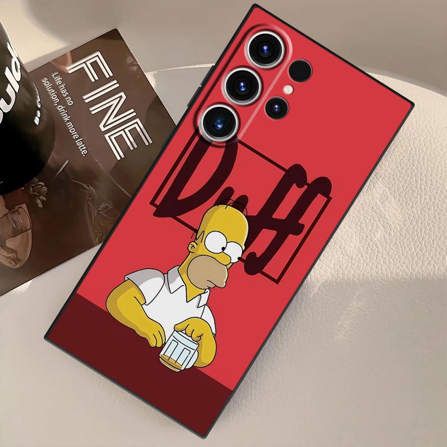 Fun S-simpsons Funda Phone Cover Case for Samsung Galaxy S22 S24 Plus S25 Ultra S20 S9 S23 FE S21